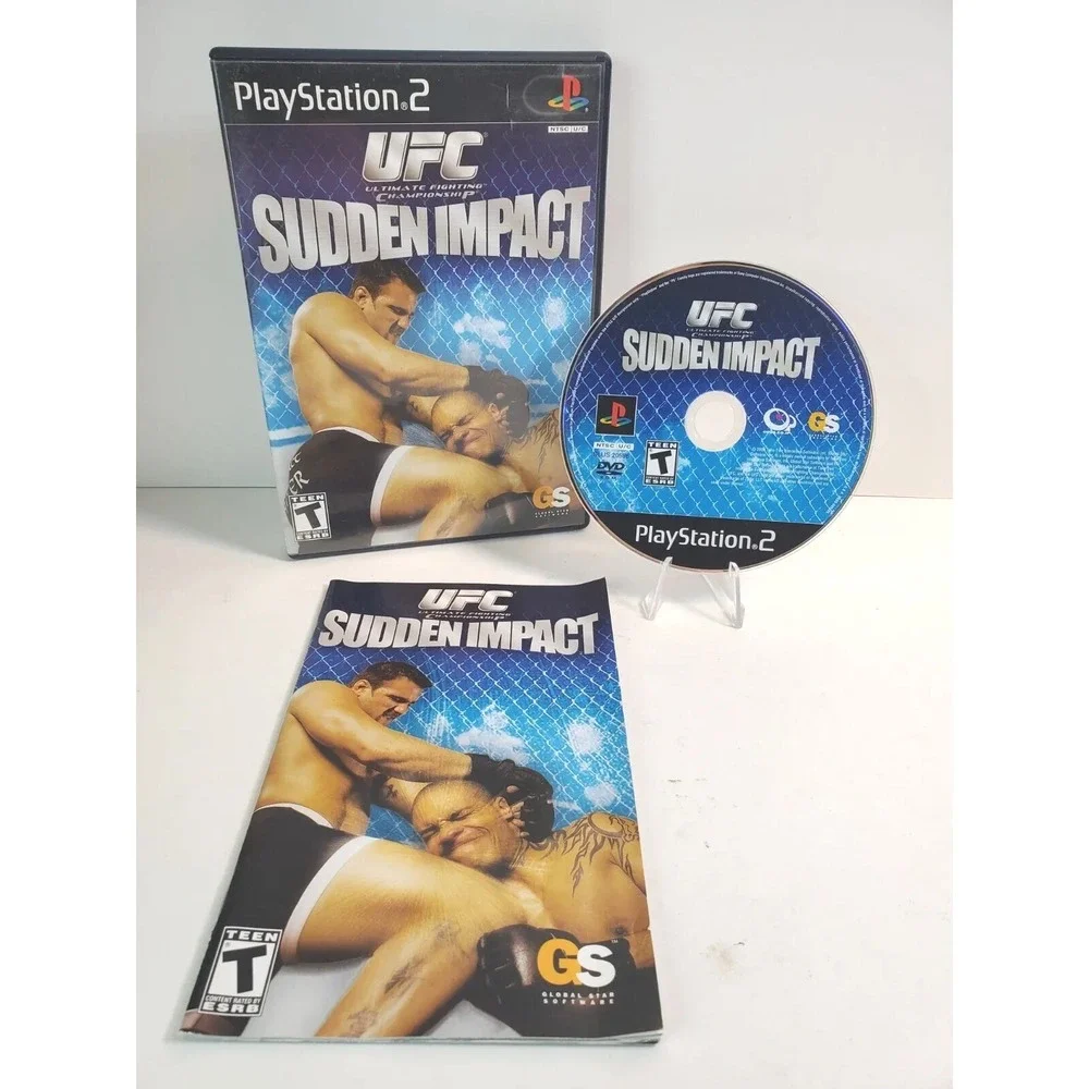UFC PS2 Sudden Impact Sony PlayStation 2 Game 2004 Tested Complete Fighting